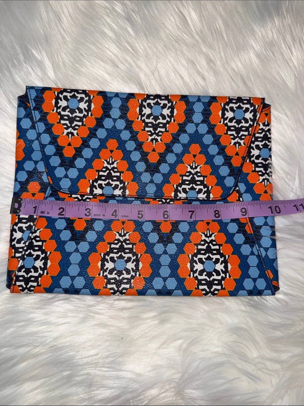 Vera Bradley Blue and Orange Geometric Tablet Sleeve